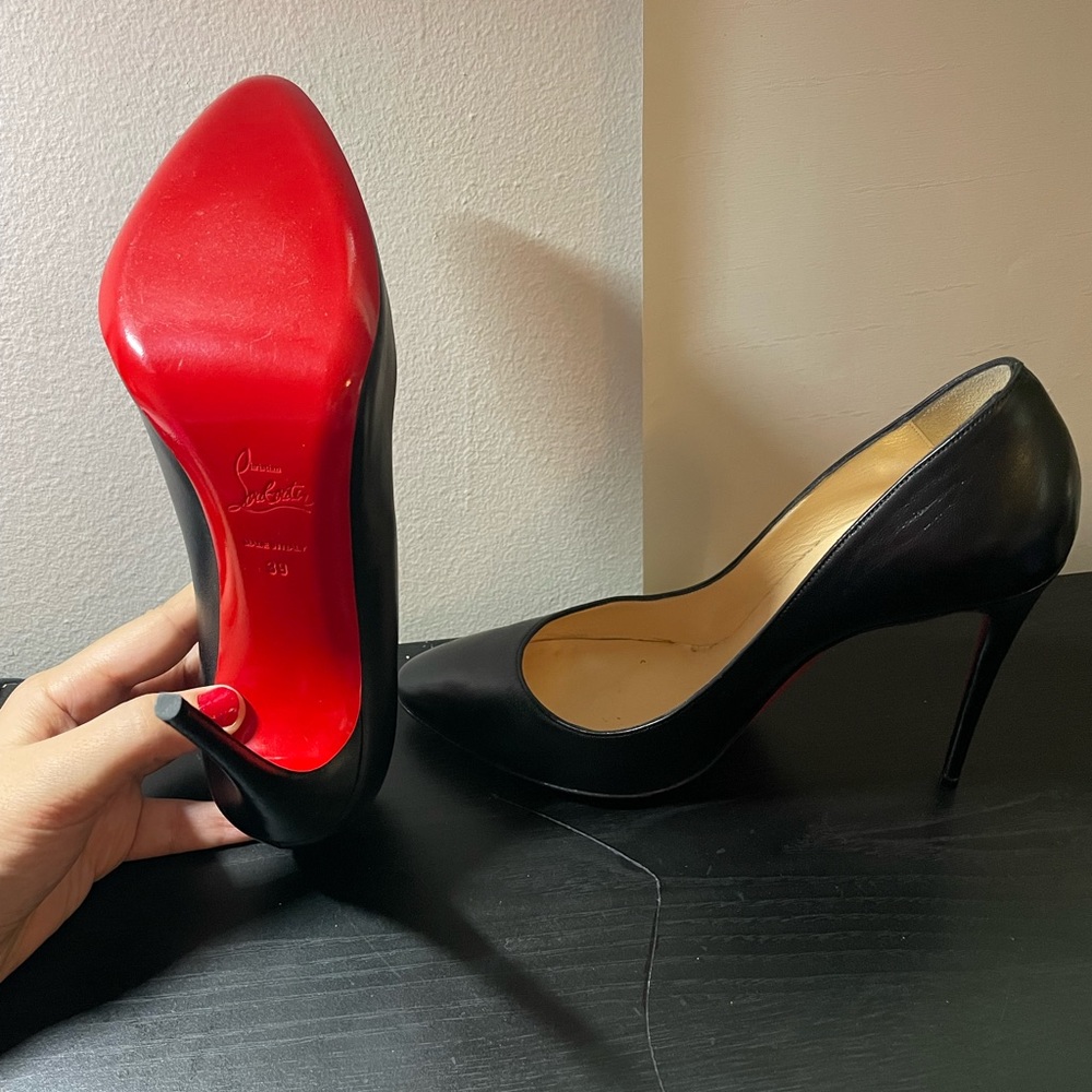 Louboutin 100mm- worn 2 times (indoors)